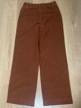 Lululemon City Sleek 5 Pocket Wide-Leg Brown Utilitech Pants Women's 28